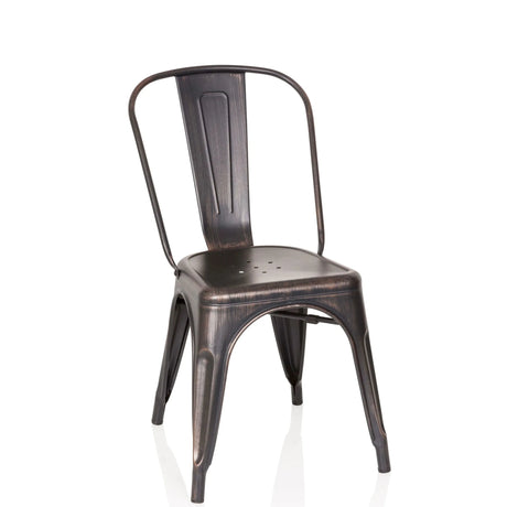 Bistrostol VANTAGGIO COMFORT i svart-guldig look med metallram och svängt ryggstöd från hjh OFFICE
