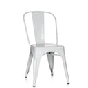 Vit Bistrostol VANTAGGIO COMFORT i metall med rundade ryggstödskanter från hjh OFFICE
