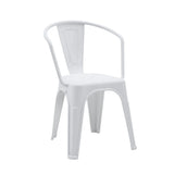 Vit plast Bistrostol Vantaggio Poly med integrerade armstöd från hjh OFFICE