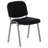 Fyrbent stol XT 600 S med svart klädsel och silverfärgad metallram från hjh OFFICE