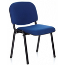 Fyrbent stol XT 600 SW med blå tygklädsel och svart metallstomme från hjh OFFICE
