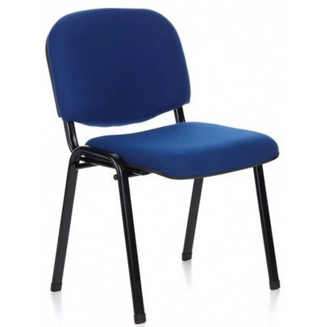 Fyrbent stol XT 600 SW med blå tygklädsel och svart metallstomme från hjh OFFICE