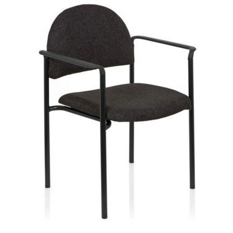Grå Fyrbent stol XT 700 med svart metallstomme och armstöd från hjh OFFICE