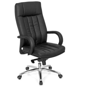 snurrstol XXL G 300 i svart konstläder med quiltad stoppning från hjh OFFICE