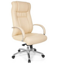 snurrstol XXL G 600 i beige konstläder med armstöd i krom från hjh OFFICE