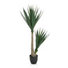 Konstgjorda växter YUCCA i grönt med smala blad och svart kruka från hjh OFFICE