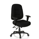 Svart Professionell kontorsstol ZENIT XXL med vaddering och armstöd från hjh OFFICE